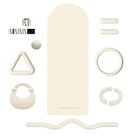 Geriausiai parduodamas žemos sodrumo smėlio spalvos Pilates treniruočių rinkinys, namų treniruočių rinkinys kojoms ir klubams formuoti matte Pilates ball &scaron;okoladas
