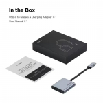 RayNeo USB-C adapteris, skirtas RayNeo Air 4 PRO/Air 3S, Air 2S, palaiko 4K@60Hz vaizdo i&scaron;vestį, 100W įkrovimą, veikia su iPhone USB-C P USB-C Adapter white