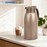 Zojirushi 2L nerūdijančio plieno vakuuminiu būdu izoliuotas oro puodas gray