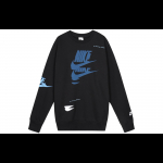 Nike Sportswear Essentials Hoodies Vyri&scaron;ki Juodi Apvalia Kaklo I&scaron;kirpte Stori Įprasti DM6876-010 M black