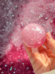 Lipni ryžių kramtoma mink&scaron;ta streso kamuoliukas maisto spaudimo kamuoliukas mink&scaron;tas žaislas ASMR sensorinis antistresinis žaislas vaikams suaugusiems pink