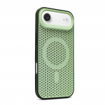Korio ra&scaron;to tinklelio &scaron;ilumos i&scaron;sklaidymo buferio dėklas, skirtas iPhone Air 17 16 Pro Max 15 14 13 Pro, magnetinis belaidžio įkrovimo, kontrastingos spalvos dangtelis iPhone 13 Pro