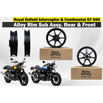 Royal Enfield Lietų ratlankio mazgas . Galinis ir priekinis Interceptor ir GT 650