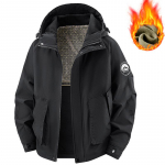 Didelio dydžio 6XL 7XL 8XL Žieminė striukė vyrams Stora &Scaron;ilta Su gobtuvu Vandeniui atsparios striukės vyrams Vėjui atspari Žygio krovininė striukė Parkas Vyri&scaron;ki drabužiai 8XL juoda