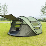 Greitai i&scaron;skleidžiama 3-4 asmenų automatinė palapinė stovyklavimui, atspari lietui ir ne&scaron;iojama. Tent + Moisture-Proof Mat