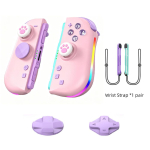 Magnetinis belaidis valdiklis, skirtas Switch 2, vieno mygtuko įjungimas, RGB ap&scaron;vietimas, Hall tipo 3D vairasvirtė, Turbo žaidimų pultelis, programuojamų nugarėlės mygtukų rinkinys
