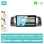 Skirta Toyota Corolla E120 E130 2000 - 2004 Android automobilio radijas Multimedia vaizdo grotuvas Navigacija GPS Carplay Jutiklinis ekranas Automobilinis stereo garsas Pažangios sistemos A 4CORE 4G 64G
