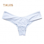&bdquo;Talos&ldquo; kar&scaron;ti seksualūs vasaros bikini apatiniai maudymosi kostiumėliai &bdquo;Brazilijos ruched Bandage&ldquo; seksualūs paplūdimio drabužiai XL balta