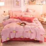 Žieminis storas flisinis antklodės užvalkalas, itin mink&scaron;tas, &scaron;iltas, namų dekoras, mink&scaron;tų &scaron;iltų patalynės komplektų 4pcs Queen