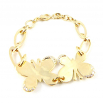 Altesse [H3209] - Bracelet Plaqu&eacute; Or 'Papillon Lumi&egrave;re'