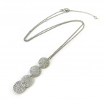 Les Tr&eacute;sors De Lily [N8201] - Collier Cr&eacute;ateur 'Carmen' argent&eacute; sidabras