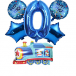 6 vnt. Naujas ugniagesių sunkvežimis, aliuminio balionas, traktorius, buldozeris, traukinio numeris, helio folijos balionas su gimtadieniu papuo&scaron;imai vaikams žaislams