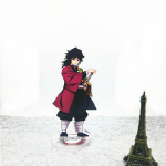 Žaidimas Anime Demon Slayer Blade Nidou Tanjiro Akrilinis Cosplay Stovas Akrilo figūrų stovas Dažytas Stalo dekoro Ornamentas Dovana