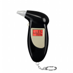 Profesionalus kvėpavimo alkoholio testeris alkotesterio analizatoriaus detektoriaus testas raktų pakabukas alkotesterio alkotesterio prietaiso LED ekranas juoda