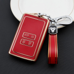 TPU automobilio nuotolinio raktų dėklo dangtelis, laikiklis, laikiklis, raktų pakabukas, skirtas Renault Koleos Kadjar Megane Clio Captur Talisman Espace Kangoo Sandero priedai key cover with chain