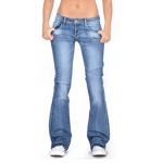 Moteri&scaron;ki džinsai Skinny Flare Pants Moteri&scaron;kos kelnės Ilgos vientisos spalvos džinsai L