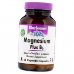 Magnio vitaminas B6, magnis plius B6, Bluebonnet Nutrition 90 daržovių kepurėlių (36393078)