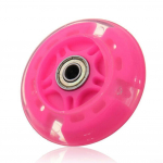 Mirksinčios lemputės Galiniai galiniai ratai LED blykstės ratukas, skirtas Micro Scooter Mini PU Naujas