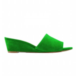 LOSLANDIFEN Moteri&scaron;kos &Scaron;lepetės Eleganti&scaron;kos Vasarinės 3cm Aksominės Sandalai Plei&scaron;tinės Sandalai &Scaron;lepetės Auk&scaron;takulniai Laisvalaikio Suknele Moteri&scaron;ki Batai 40 žalia