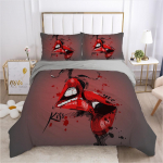 3D Sexy Lips Patalynės komplektas Kiss Me HD spausdinimas Antklodės užvalkalas 2/3 AU140 * 210 Viso dydžio mink&scaron;tas namų dekoras Baby 100x135cm