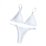 Moteri&scaron;ki maudymosi kostiumėliai Sexy V kaklo bikinio rinkinys Paplūdimio bikinio dviejų dalių komplektas Vasarinis maudymosi kostiumėlis, mados vienspalvis XL