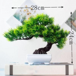 Netikras dirbtinis vazoninis augalas Bonsai vazoninis modeliavimas pu&scaron;is Namų dekoras Žalia JK