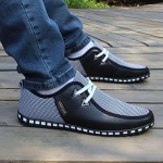 Didelis dydis 39-47 Madingi vyri&scaron;ki odiniai sportbačiai Laisvalaikio sportiniai batai vyrams Laisvalaikio madinga avalynė