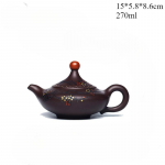 Yixing rankų darbo violetinio molio puodas senas violetinis molis sėkmės kungfu arbatos rinkinys kinų arbatinukas 270ml 1pcs China