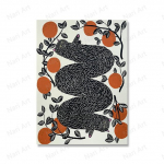 Vintažinis abstraktus juodos katės plakatas &bdquo;Four Seasons Flower Food Cat Print Wall Picture&ldquo; Linksmas vonios kambarys 21cm&times;30cm NoFrame