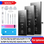 Nulinio ciklo auk&scaron;tos kokybės baterija, skirta iPhone SE 5 6 6S 5S 7 8 Plus X Xs Max Xr 11 Pro mobiliajam telefonui su nemokamais įrankiais lipduku