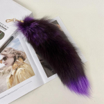 Madinga Big Fox Tail raktų pakabuko krep&scaron;ys Raktų pakabukas Pūkuotas papuo&scaron;imas about 40cm
