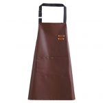 Virtuvės &scaron;efo prijuostė patvarios siūlės Reguliuojamas kaklo dirželis, atsparus vandeniui, su didele priekine ki&scaron;ene, tvirta kepsninės prijuostė kava