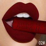 QIBEST matinis skystas lūpų blizgis lūpų dažai, atsparūs vandeniui, ilgai i&scaron;liekantys Velvet Nude Red lūpų blizgesys, juodos spalvos lūpų blizgis 7 g