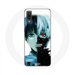 Coque pour Samsung Galaxy A02 Tokyo Ghoul Visage Moiti&eacute;