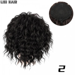 MISSQUEEN sintetinis trumpas garbanotas rai&scaron;telis, priauginamas arklio uodegos prisegtas plaukų priauginimo perukas natūraliai atrodančiam kasdieniam naudojimui 20cm