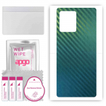 apgo Protective Skin Sticker for the back compatible with Xiaomi Redmi Note 12 Explorer, Wrap Film, Foil, Vinyl - Pattern Carbon Chameleon CAKA1