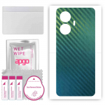 apgo Protective Skin Sticker for the back compatible with Realme C55 , Wrap Film, Foil, Vinyl - Pattern Carbon Chameleon CAKA1