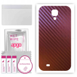 apgo skin sticker film foil vinyl for the BACK compatible with Samsung Galaxy S4 Active i9295, scratch-resistant, easy to install - Carbon Chameleon C