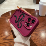 N71 Black Gold Snake Soft Angel Eyes telefono dėklai, skirti iPhone 15 14 12 11 Pro Max 13 mini 7 8 6S Plus XS Max XR SE smūgiams atsparus buferio dangtelis for iPhone 13