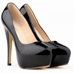 Moteri&scaron;ki auk&scaron;takulniai siurblys 14 cm apvalios pir&scaron;tinės stiletės Talon Femme Seksualūs moteri&scaron;ki raudoni vestuviniai batai Juodi platforminiai auk&scaron;takulniai dideli 44 dydis 40 juoda