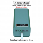 T21 21x18650 žibintuvėlis akumuliatoriaus įkroviklio dėžutė maitinimo bloko laikiklis &bdquo;pasidaryk pats&ldquo; korpuso dėklas, dvigubas USB 18650 baterijos korpusas, saugykla Organizuoti Basic version