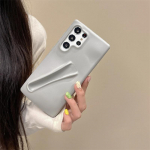 Juokingas lūpų blizgio laikiklis silikono lūpų dažų lūpų apsaugos telefono dėklas, skirtas Samsung Galaxy S23 Plus S24 S24 Ultra A14 A54 A15 4G/5G Samsung A15