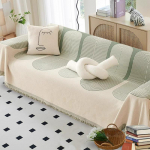 Boho Sofos Užvalkalai Mesti Antklodė Sofos Uždangalas Svetainei Augintinis Mink&scaron;tas su Kutais Skalbiamas &Scaron;enilinis Apsaugas Sofos Užvalkalas Stilingas 180x130
