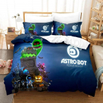 Naujas mados 3D spausdinimas ASTRO BOT patalynės komplektas Animacinių filmų trijų dalių komplektas suaugusiems vaikams miegamojo antklodės užvalkalai komplektai namų tekstilė EU Double 200x200cm