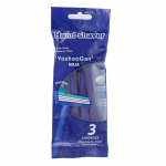 Vyri&scaron;ki nerūdijančio plieno 3 sluoksnių vienkartiniai skustuvai - 3 vnt. pakuotė 3 packs of disposable blades