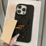 Oda primenantis telefono dėklas iPhone 11 13 16 Pro Max iPhone XR XS Max 14 15 Pro Max 12 13 Pro Max 16 Plus 13 Pro 14 Pro, animacinis, dažytas, makarono spalvų iPhone 16 Pro Max rožinė