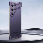Prabangus netaisyklingo aliuminio lydinio buferinis telefono dėklas, skirtas &bdquo;Samsung Galaxy S25 S24 S23 Ultra Plus&ldquo; objektyvo plėvelės apsaugai nuo smūgių, metalinis dangtelis For Samsung S25