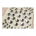 Autocollants Strass - Diamant - Argent&eacute;s sidabras