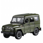 1/18 mastelio UAZ Hunter lydinio automobilio modelis, metaliniai visureigių automobiliai, automobilio modelis, garso ir &scaron;viesos simuliacijos kolekcija, vaikų žaislai, dovanos žalia