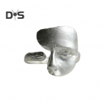Adjustable Opening Ring Retro Alien Masque Ring Silver Color Matt Knuckle Ring Adult Party Club Jewelry sidabras